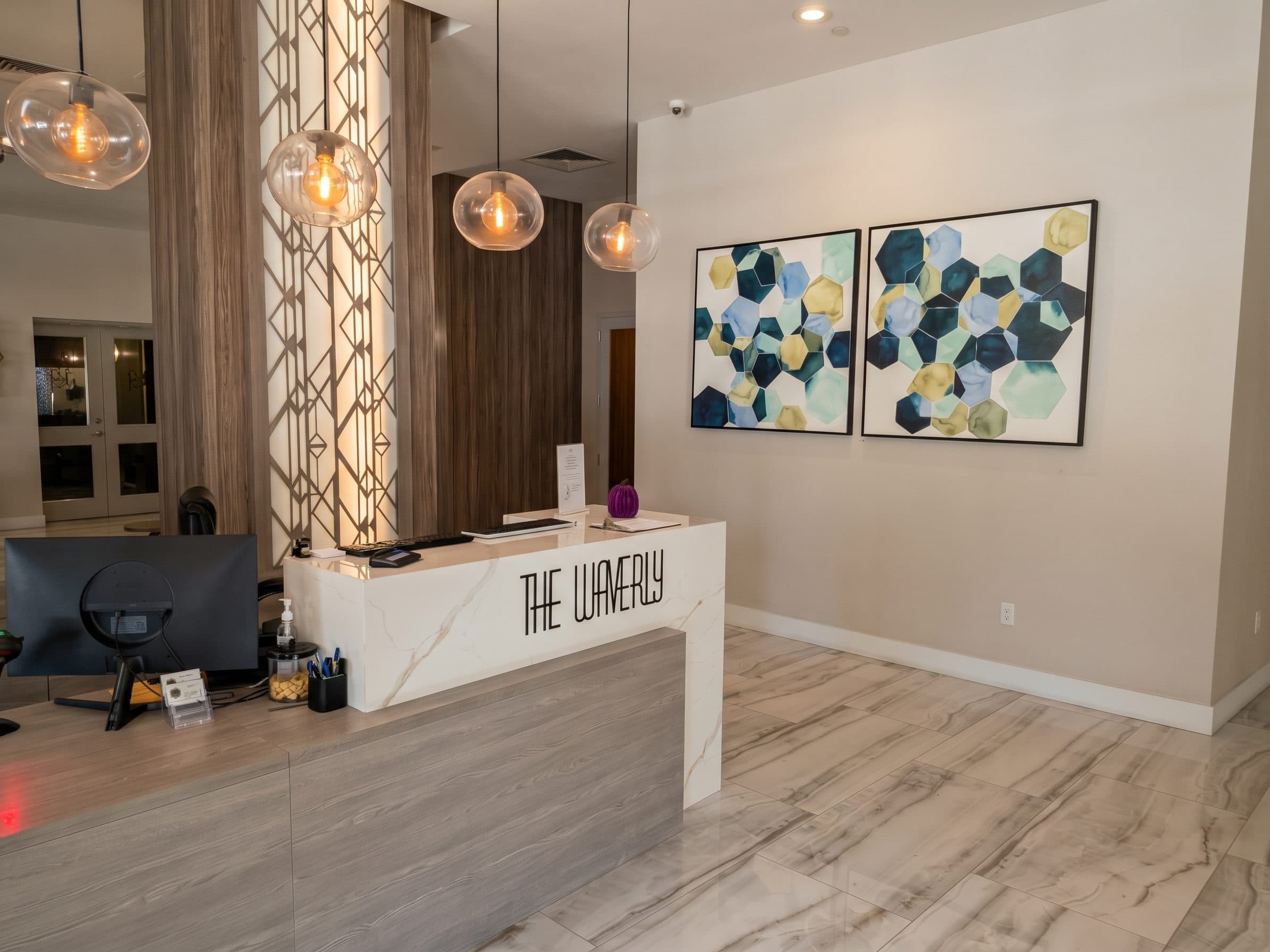 Front desk at The Waverly at Las Olas