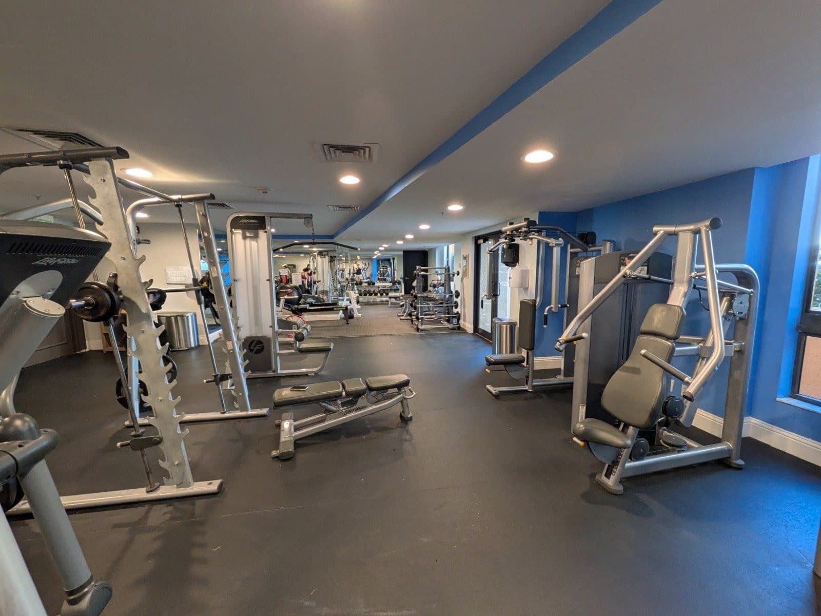 Fitness center at The Waverly at Las Olas