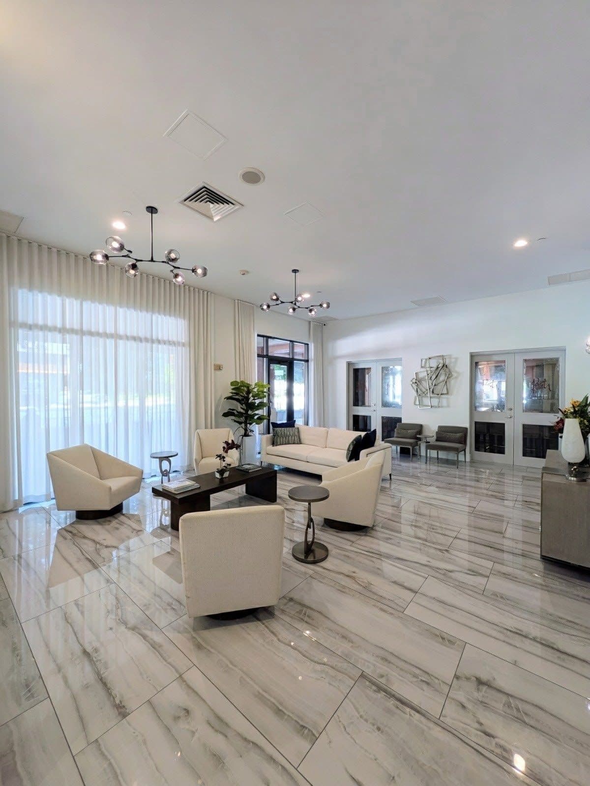 Lobby lounge at The Waverly at Las Olas